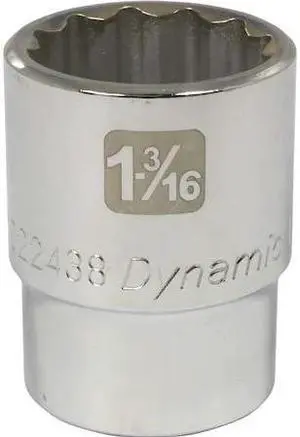 DYNAMIC D022438 3/4" Drive, 1-3/16" SAE Socket, 12 Points