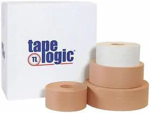 TAPE LOGIC T9077200 Reinforced Water Activated Tape,72mmx450',Kraft,PK10