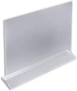 AZAR DISPLAYS 142716 14"W x 11"H Top-Load Two Sided Sign Holder, PK10
