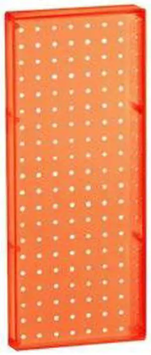 AZAR DISPLAYS 770820-ORG 8" x 20.625" Pegboard Panel - One sided, PK2