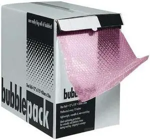 PARTNERS BRAND BD1212AS Anti-Static Bubble Dispenser Packs, 1/2" x 12" x 50',