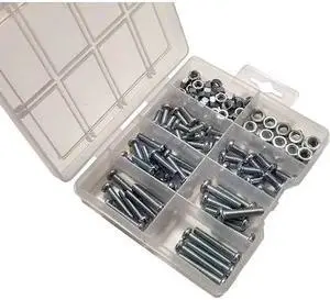 BLUE DONUTS BD3536225 Machine Screw Assortment, 18-8 Stainless Steel, 112 PCS