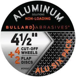 BULLARD ABRASIVES 9067 ALU Six Pack - (4) 63407, (1) 34284, (1) 34286