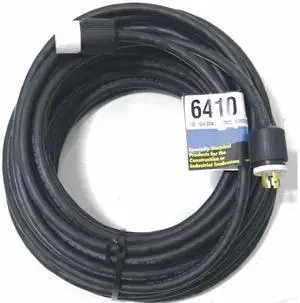 SOUTHWIRE 6410 SOW Extension Cord, 10 AWG, Outdoor, 10/4, 1 Outlets, L14-30R,