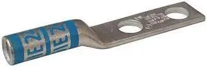 ZORO SELECT 24D022 Two Hole Lug Compression Connector,6 AWG