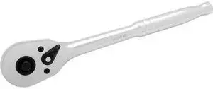 DYNAMIC D012301 Tools 1/2" Drive 45 Tooth Quick Release Ratchet, 9" Long, Chrome