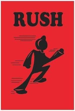 TAPE LOGIC DL1690 Tape Logic® Shipping Label, Rush, 2" x 3", Fluorescent Red,