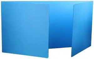 FLIPSIDE 19272-12 Blue Plastic Study Carrel, PK12