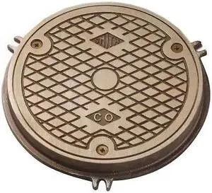 JAY R. SMITH MFG. CO 4810-06PB 6" Pipe Dia., 3/4" H Nickel Bronze Floor Cleanout