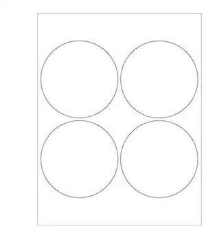 TAPE LOGIC LL305 Tape Logic Circle Laser Labels, 4", Glossy White, 400/Case