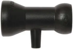 LOC-LINE 59889-BLK Side Flow Nozzle, Black, 1/2", PK20