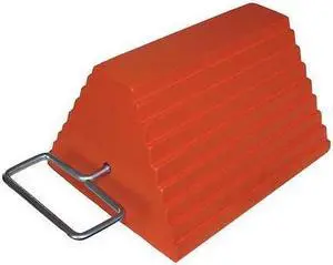ZORO SELECT 19P541 Wheel Chock,Rubber,W 9-1/4 In,H 6 In