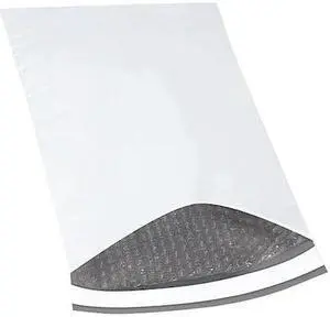 PARTNERS BRAND B836 Bubble Lined Poly Mailers, 10 1/2" x 16", White, PK100