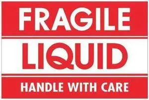 TAPE LOGIC DL2165 Tape Logic® Labels, "Fragile - Liquid - Handle With Care, 2"