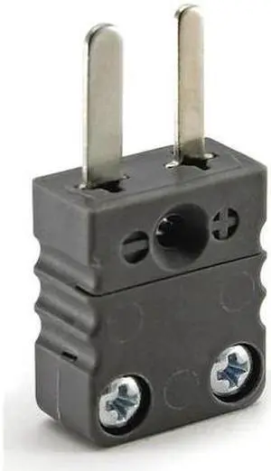 DAYTON 36GK82 Thermocouple Plug,J,Black,Miniature