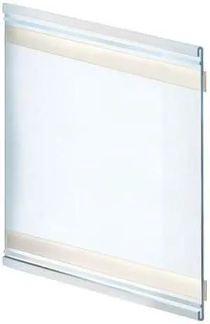 AZAR DISPLAYS 199628 8.5"W x 8"H Adhesive-Back Nameplate, PK10
