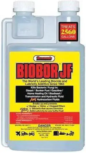 BIOBOR BB32EZ01US-2 Diesel Fuel Additive, Biocide, JF, 33 oz, Jug, Diesel