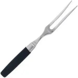 CRESTWARE KN107 Fork,Black,15-1/2 in. L,Stainless Steel
