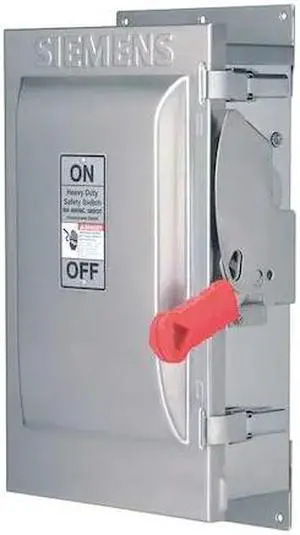 SIEMENS HNF361S Nonfusible, Safety Switch, Heavy Duty, 600 V, 3PST, NEMA 4X