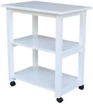 INTERNATIONAL CONCEPTS WC08-185 Microwave Cart, White