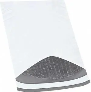 PARTNERS BRAND B82725PK Bubble Lined Poly Mailers, 7 1/4" x 8", White, PK25