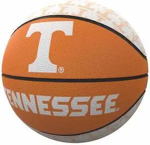 LOGO BRANDS 217-91MR-1 Tennessee Repeating Logo Mini-Size Rubber Basketball