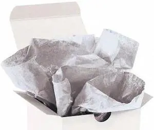 PARTNERS BRAND T2030JJ Gift Grade Tissue Paper, 20" x 30", Metallic Silver,