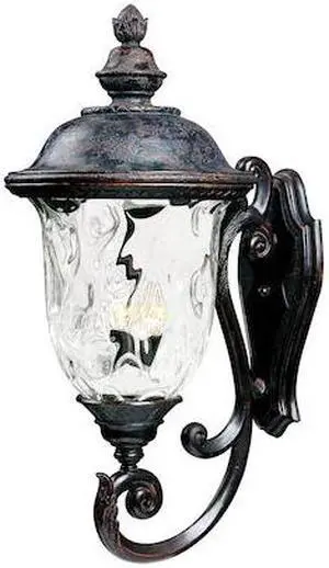 MAXIM 40425WGOB Carriage House 3-Light 14" Wide Oriental Bronze Outdoor Wall