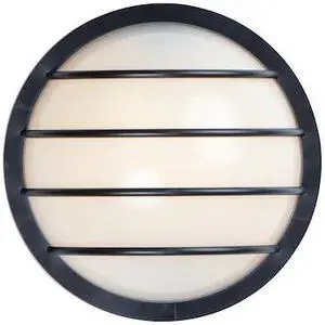 MAXIM 51112FTBK Bulwark 1-Light 10.25" Wide Black Outdoor Wall Sconce