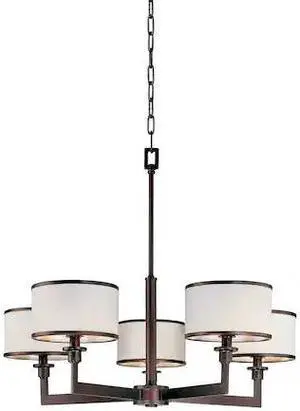 MAXIM LIGHTING 12055WTOI Nexus 5-Light 27.75" Wide Oil Rubbed Bronze Chandelier MAXIM LIGHTING 12055WTOI Nexus 5-Light 27.75" Wide Oil Rubbed Bronze Chandelier