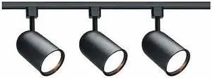 NUVO TK323 3-Light, R30, Bullet Cylinder Track Kit, 4 foot Track, Black