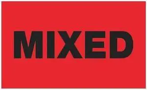 TAPE LOGIC DL1750 Tape Logic® Labels, "Mixed", Fluorescent Red, 500/Roll