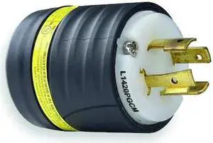 LEGRAND L1420PGCM Locking Plug, L14-20P, 20 A, 125/250V AC, Single Phase, 3