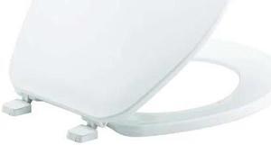 BEMIS GR70 000 Toilet Seat With Cover, Plastic, Round, White