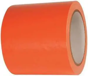 TC414 ORANGE Floor Marking Tape, 4 in. x 72 yd., PK2