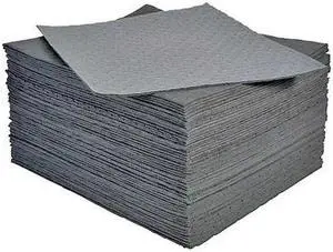 PIG MAT285 Sorbent Pad, 11 gal, 15 1/2 in x 20 in, Universal, Gray,