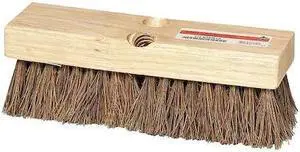 TOUGH GUY 4KNC1 10"L, 2" Brown Trim Scrub Brush, Replacement Brush Head
