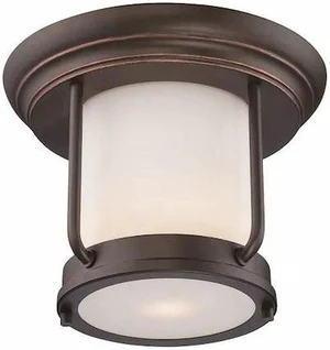 NUVO 62-633 Bethany LED Outdoor Flush Fixture with Satin White Glass NUVO 62-633 Bethany LED Outdoor Flush Fixture with Satin White Glass