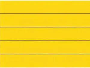 Magna Visual PMR-762 Magnetic Write-On/Wipe-Off Pre-Cut Strips, 6 x 7/8, Yellow, 25/Pack
