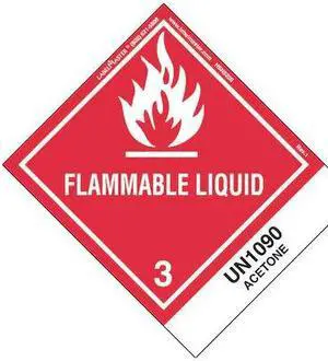 LABELMASTER HSN5200 Flammable Liquid Label,UN1090,PK500
