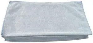 TOUGH GUY 1TTX8 Microfiber Cloth Wipe 16" x 16", Blue, 12PK