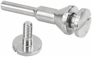 WALTER SURFACE TECHNOLOGIES 11L007 Flush Mandrel,1/4" Shaft,1/4+3/8 Arbor