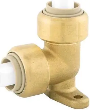 JONES STEPHENS C77434LF 1/2 PlumBite Push On Drop Ear 90 Degree Elbow F x F