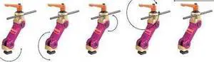 DAYTON 4LEX8 Multi Axis Work Stop,5/8 In Table Slots