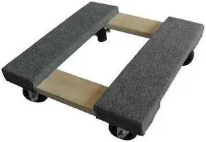 ZORO SELECT 48J067 General Purpose Dolly,16x16,Carpeted