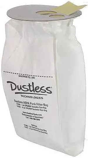 DUSTLESS TECHNOLOGIES D1504 Disposble Filter Bag Seal For D1505,PK10, 10 PK