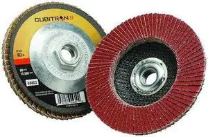 3M CUBITRON II 967A Flap Disc,T27,4-1/2in. x 5/8-11,40