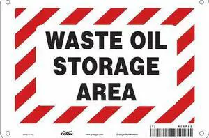 CONDOR 470F22 Safety Sign, 7 in Height, 10 in Width, Aluminum, Vertical
