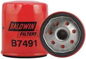 BALDWIN FILTERS B7491 Oil Filter, Spin-On, 3-17/32"x3"x3-17/32"