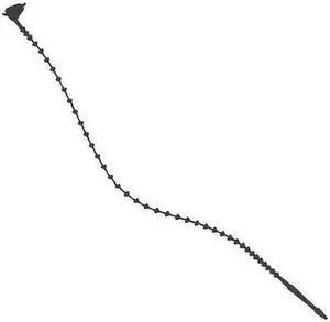 PARTNERS BRAND CTBS8C 8" L, Black Security Tie, PK 2000